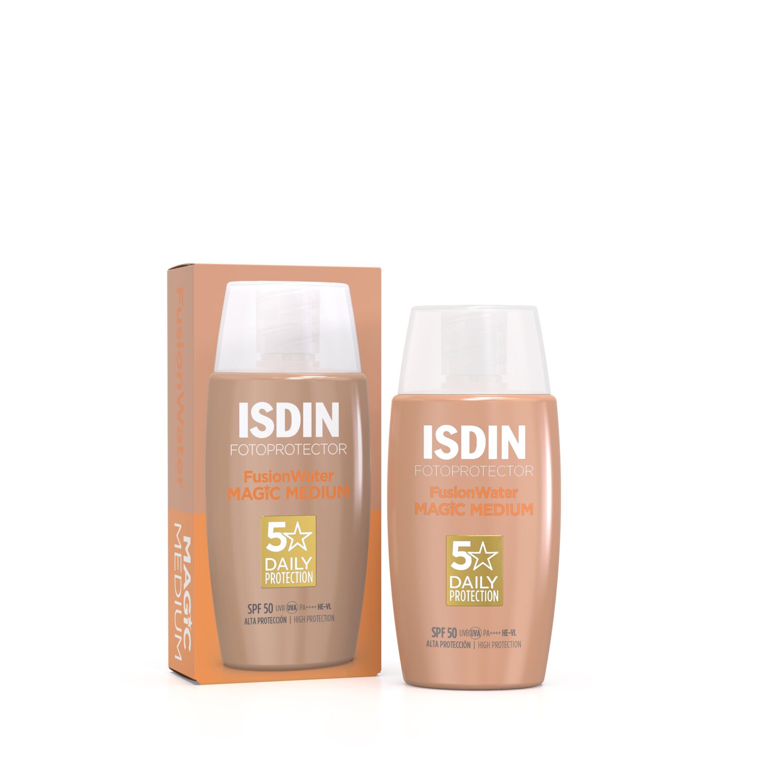 FOTOPROTECTOR ISDIN SPF 50 FUSION WATER COLOR (PROTECTOR SOLAR FACIAL CON COLOR)